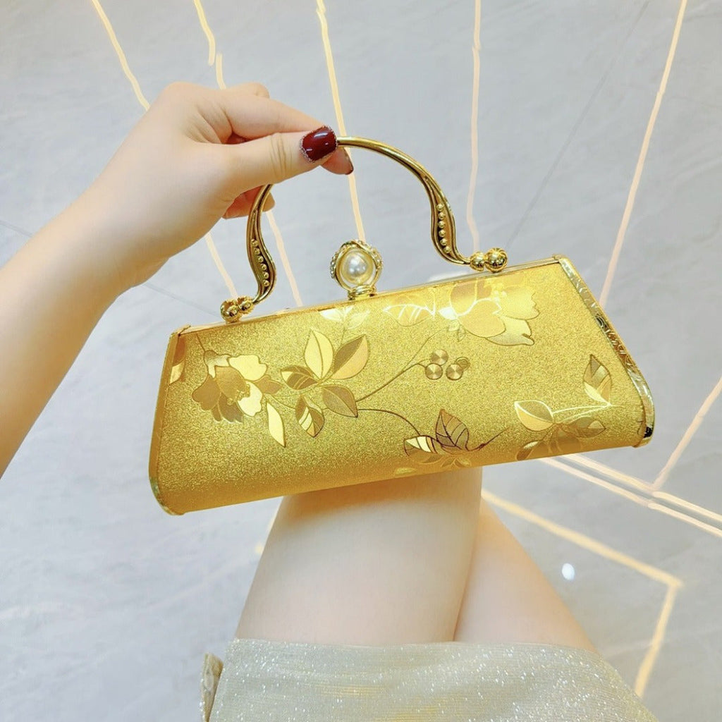 Handmade rhinestone Dinner bag Cocktail Dress Bag Hand-held skew party